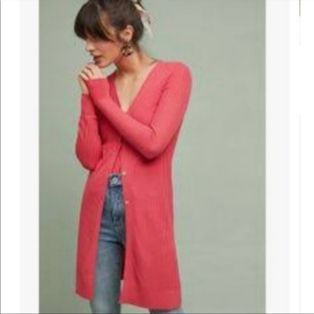 ANTHROPOLOGIE Meadow Rue Cali Ribbed Cardigan